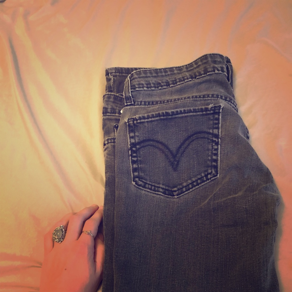 Faded black Levi’s